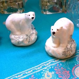 Pfaltzgraff Porcelain Polar Bears S&P
